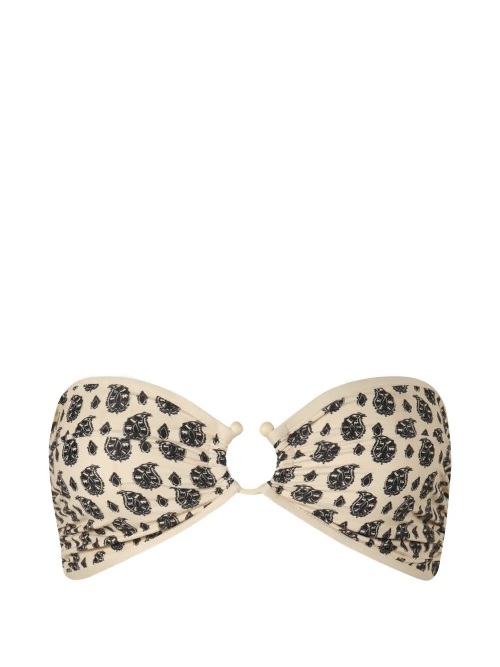 Johanna Ortiz Top bikini Seawaters con stampa paisley - Toni neutri