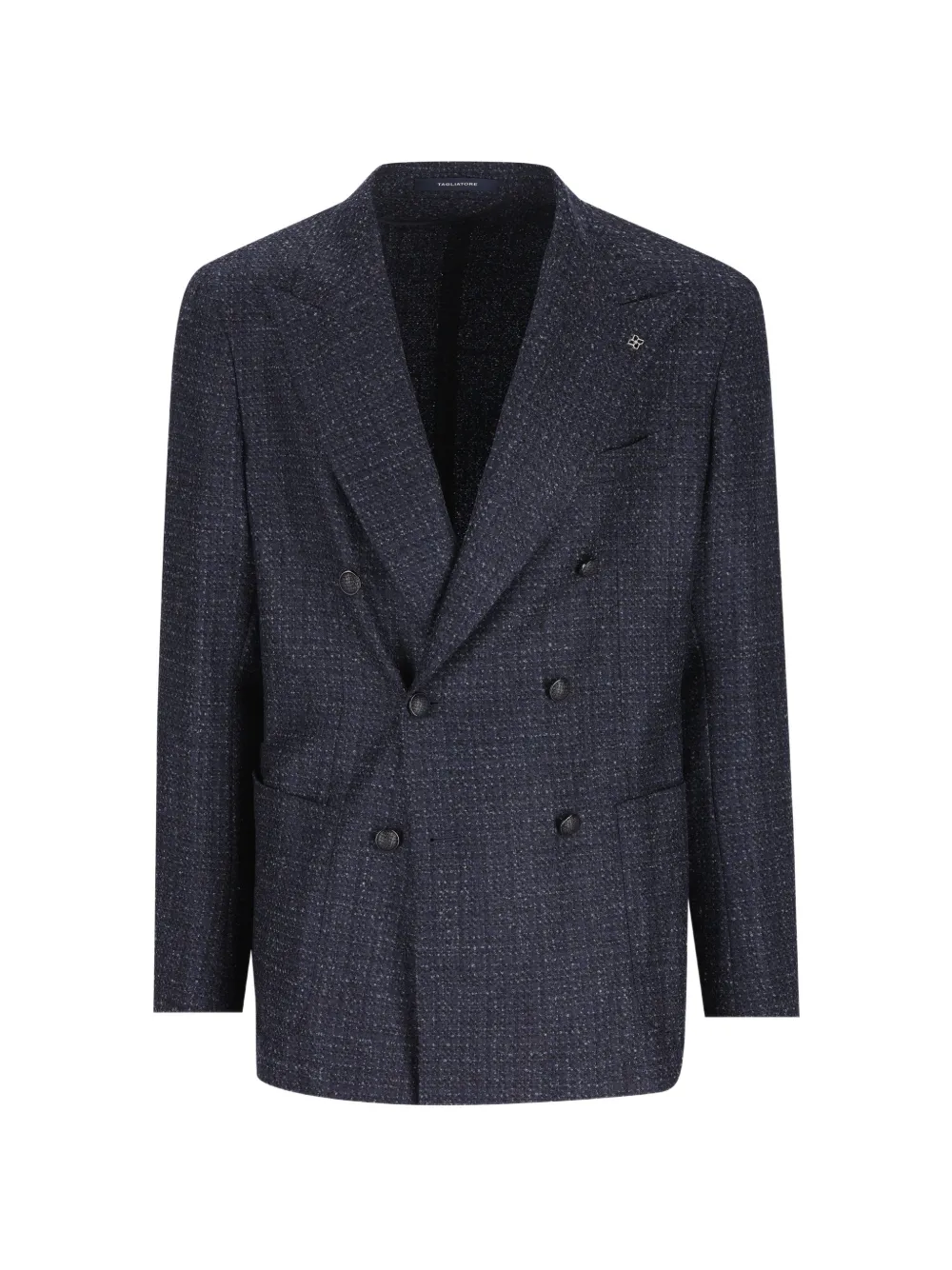 Tagliatore double-breasted peak-lapel jacket - Blu