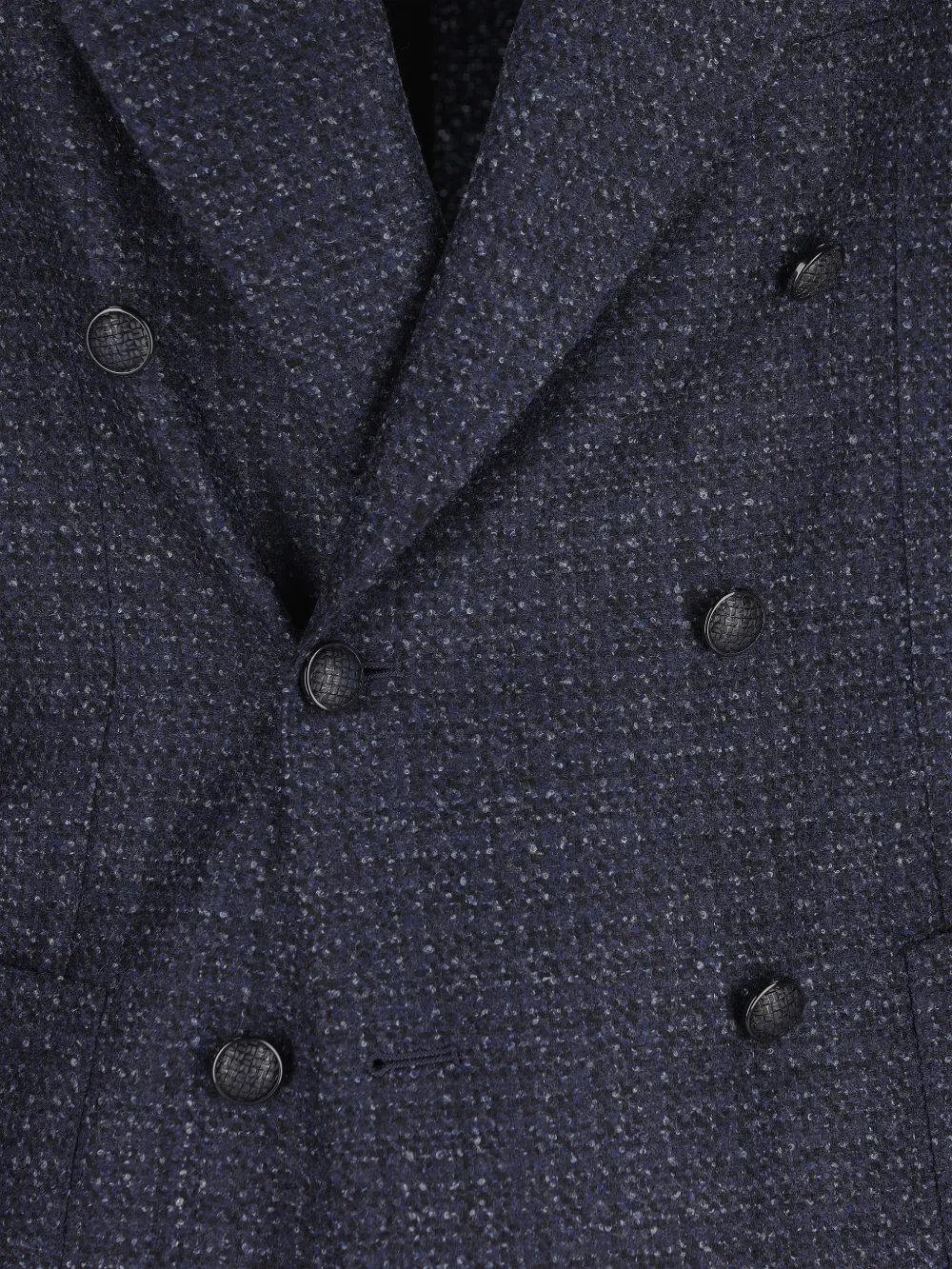 Tagliatore Jack met puntige revers en dubbele rij knopen Blauw
