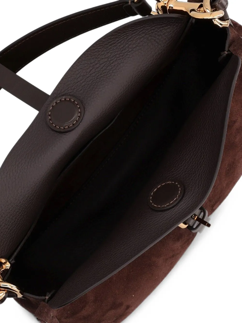 ETRO Medium Pony suède schoudertas Bruin