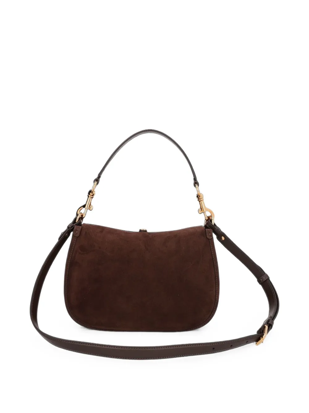 ETRO Medium Pony suède schoudertas Bruin