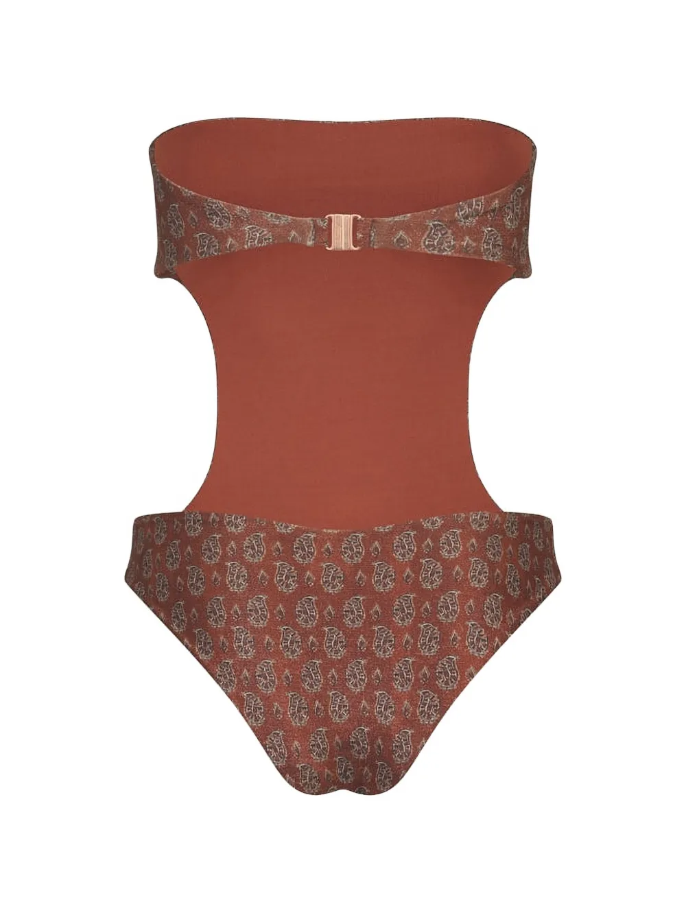 Johanna Ortiz Serene Land badpak met paisley-print Bruin