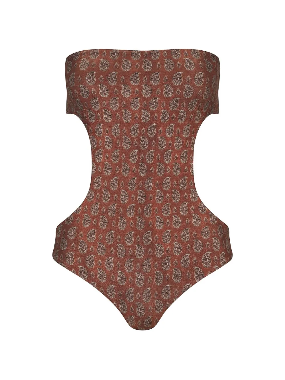 Johanna Ortiz Costume intero Serene Land con stampa paisley - Marrone