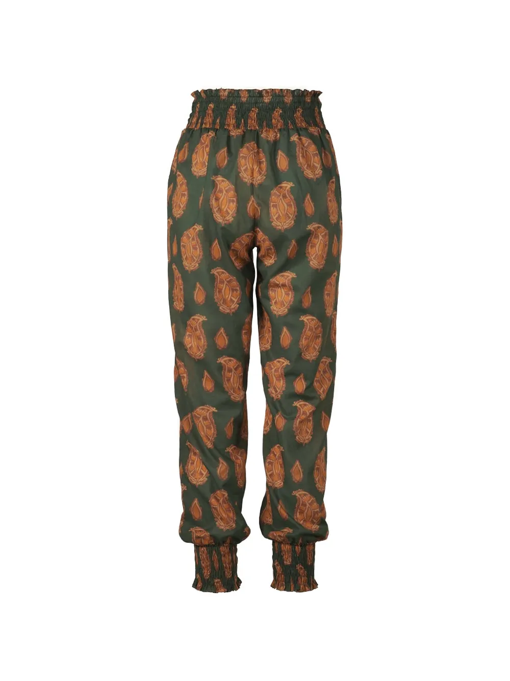 Johanna Ortiz Oasis Of The Rider broek met paisley-print Groen