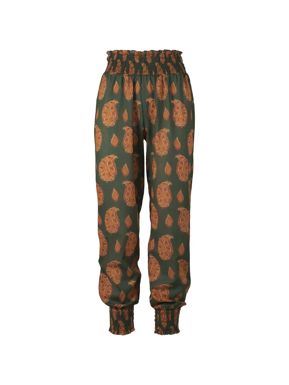 Johanna Ortiz Oasis Of The Rider paisley-print trousers - Verde