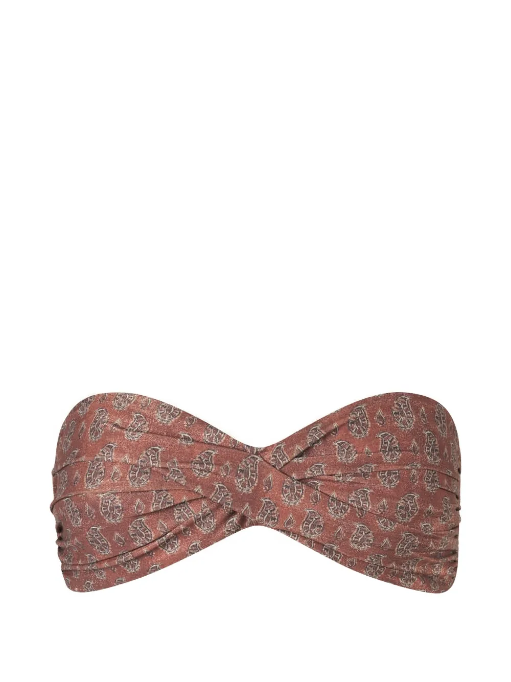 Johanna Ortiz Sea Sprite paisley-print bikini top - Braun
