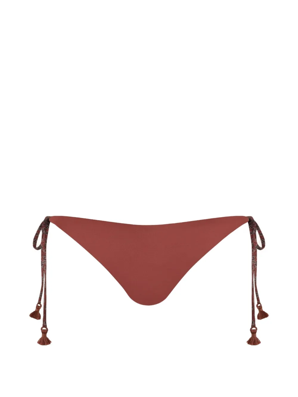 Johanna Ortiz Slip bikini Sagrado con stampa paisley - Marrone