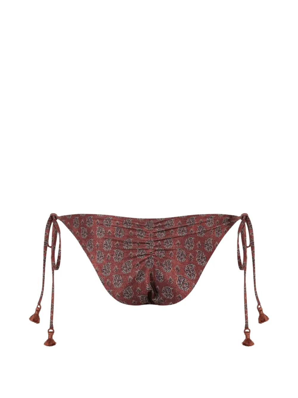 Johanna Ortiz Sagrado bikinislip met paisley-print Bruin