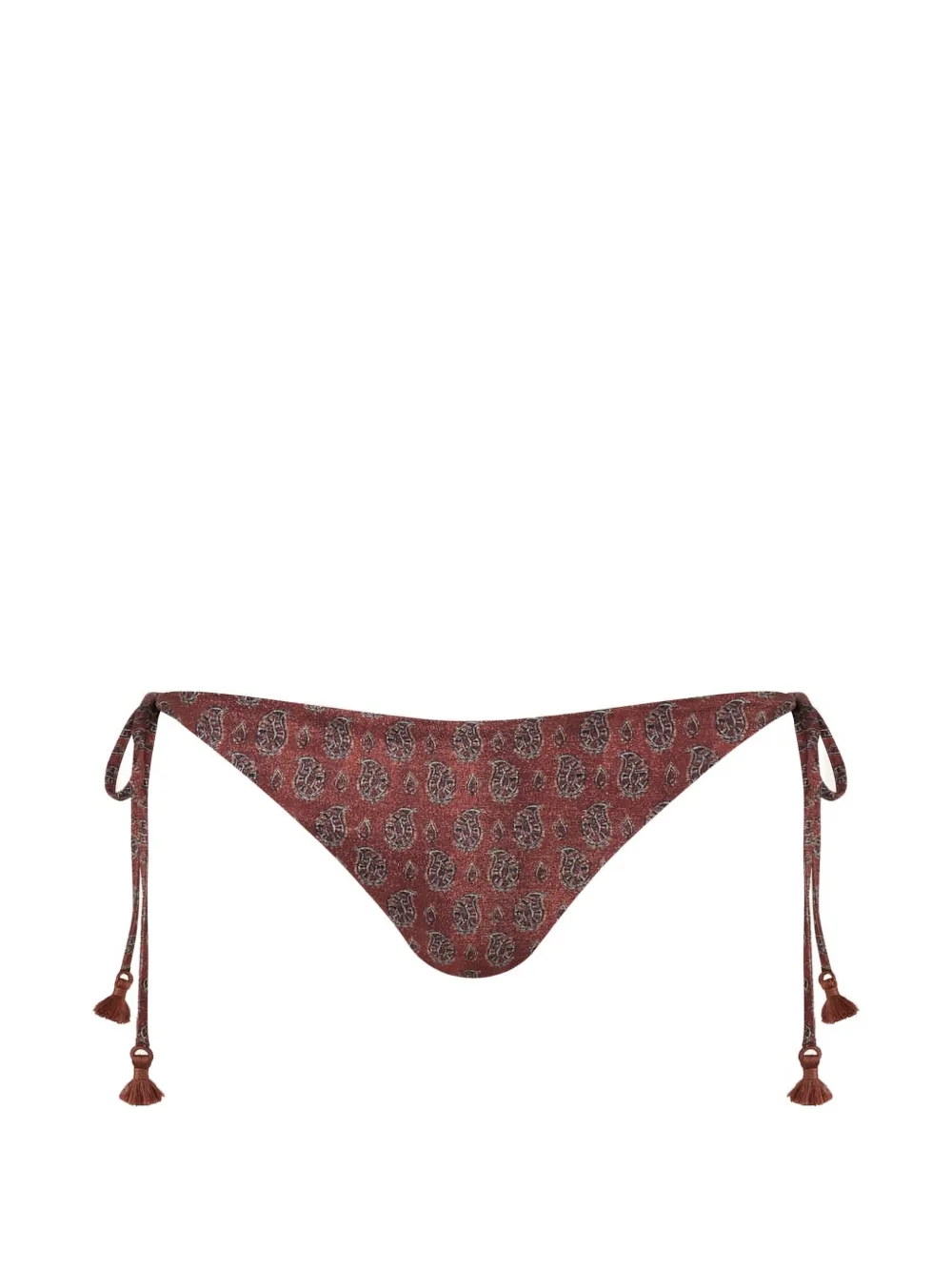 Johanna Ortiz Sagrado bikinislip met paisley-print Bruin