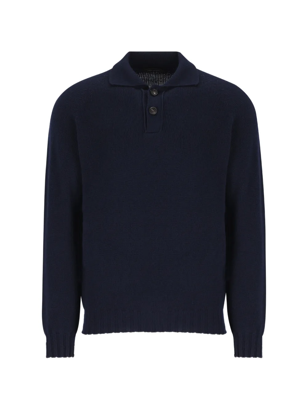 Tagliatore button-collar sweater - Blau