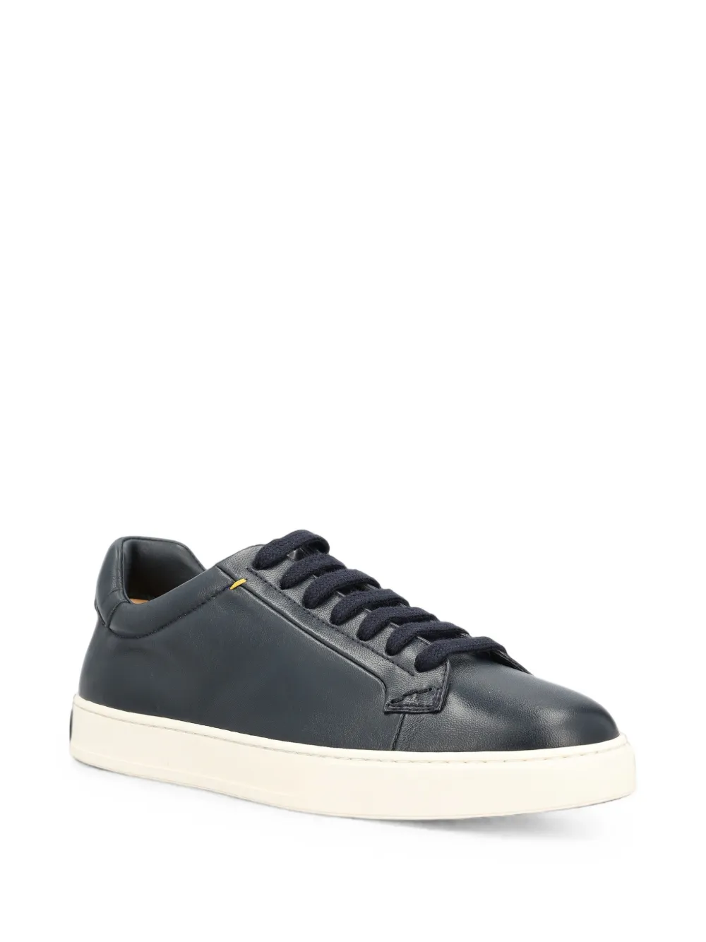 Doucal's logo-debossed sneakers Blauw