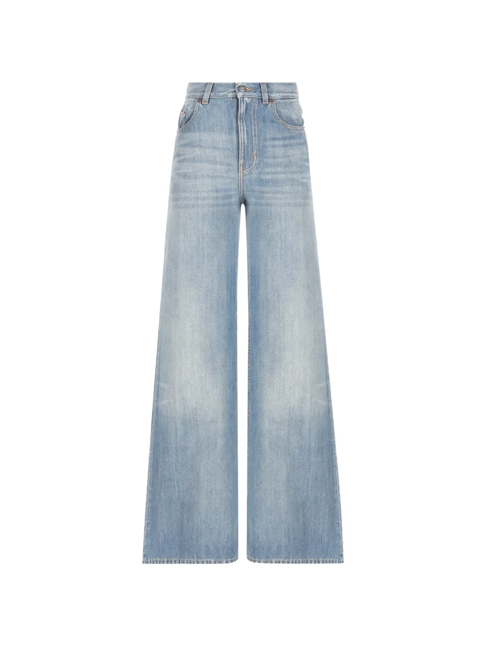 Chloé high-rise wide-leg jeans in denim - Blu