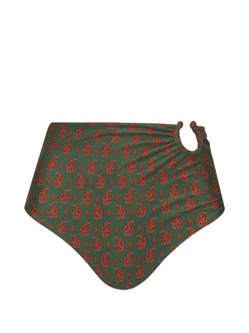 Johanna Ortiz Taita paisley-print bikini bottoms - Grün