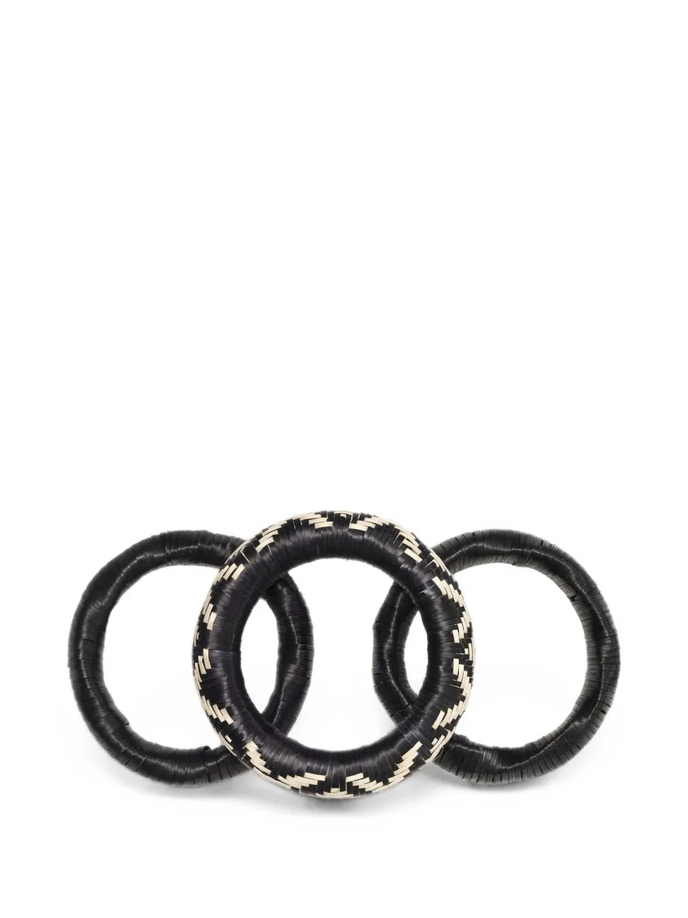 Johanna Ortiz Nomad Queen bejuco bangles - Schwarz