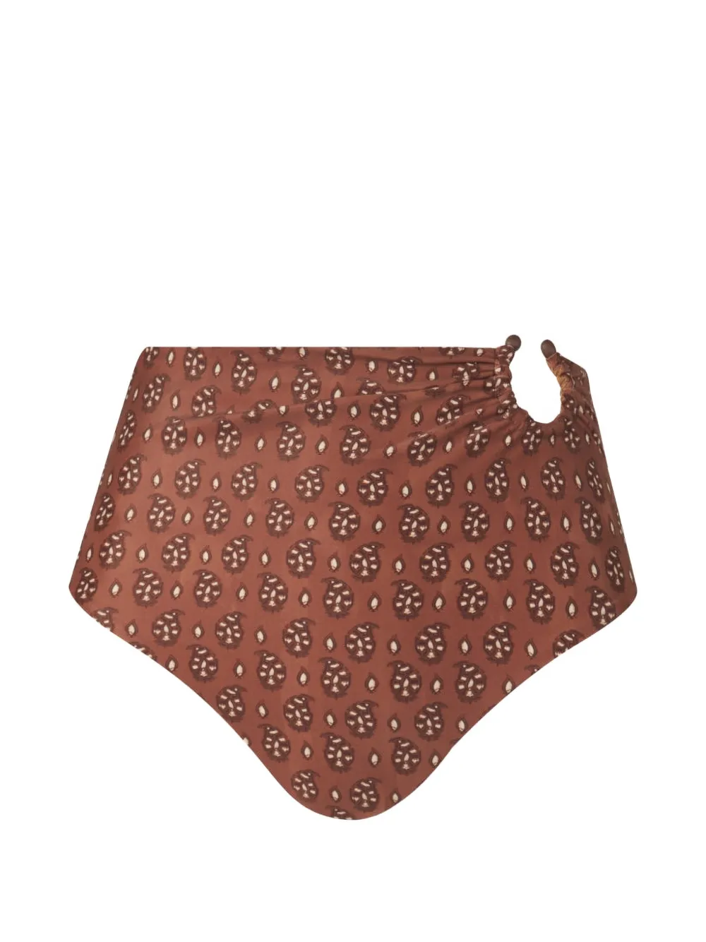 Johanna Ortiz Taita paisley-print bikini bottoms - Marrone