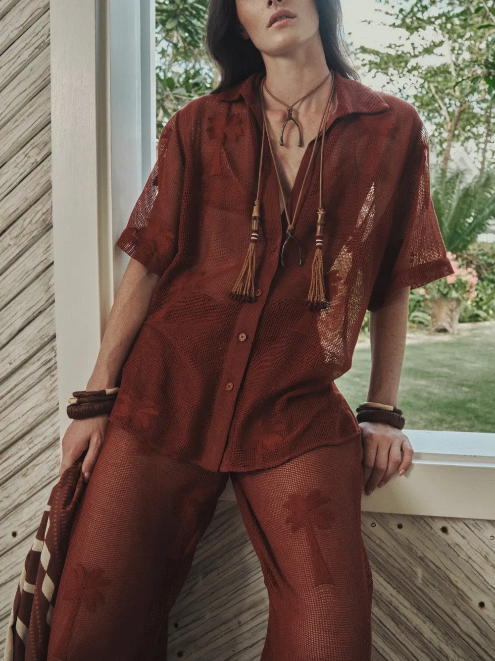 Johanna Ortiz Salty Promisses blouse Rood