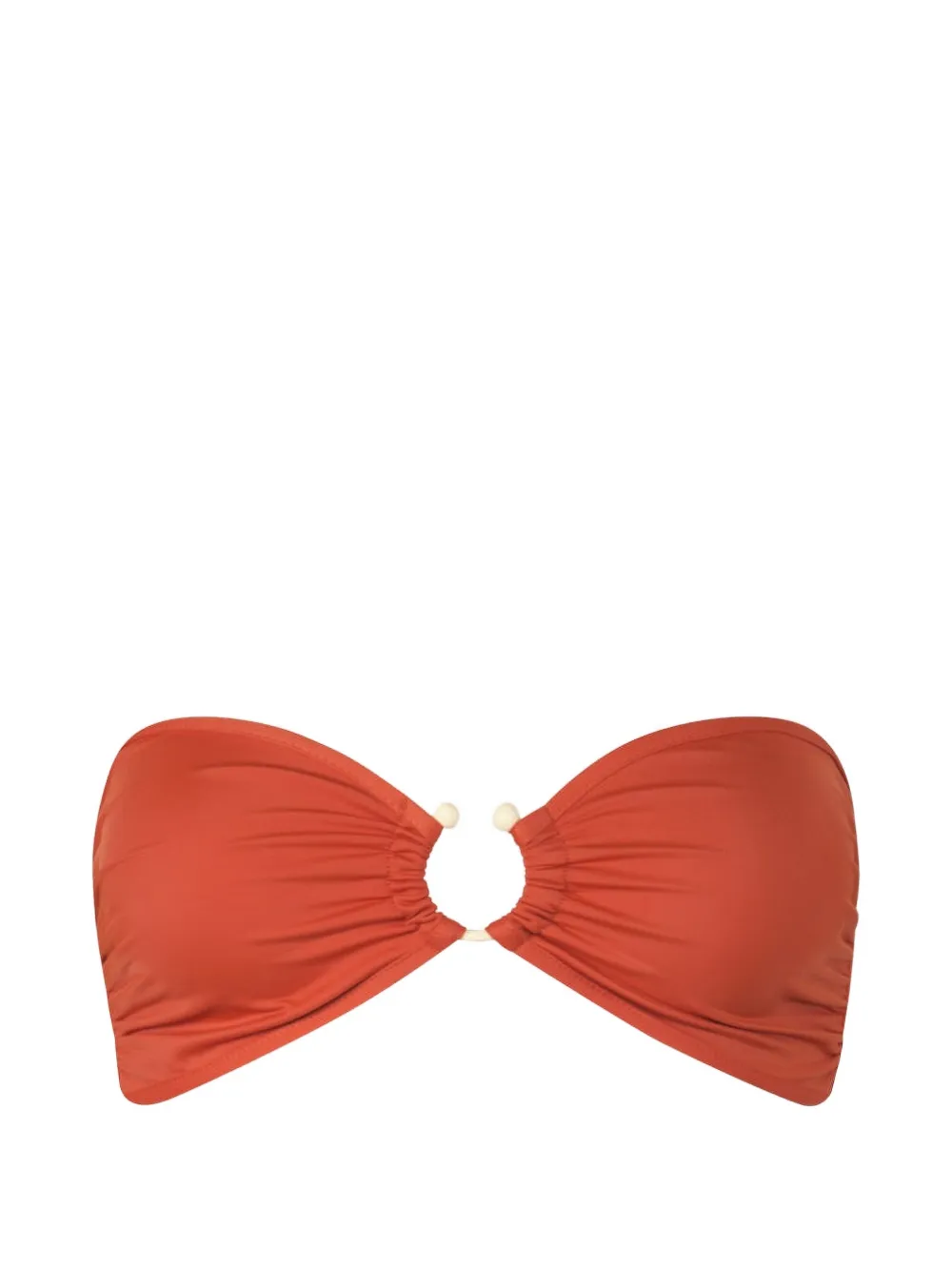 Johanna Ortiz Seawaters ruched bikini top - Rot