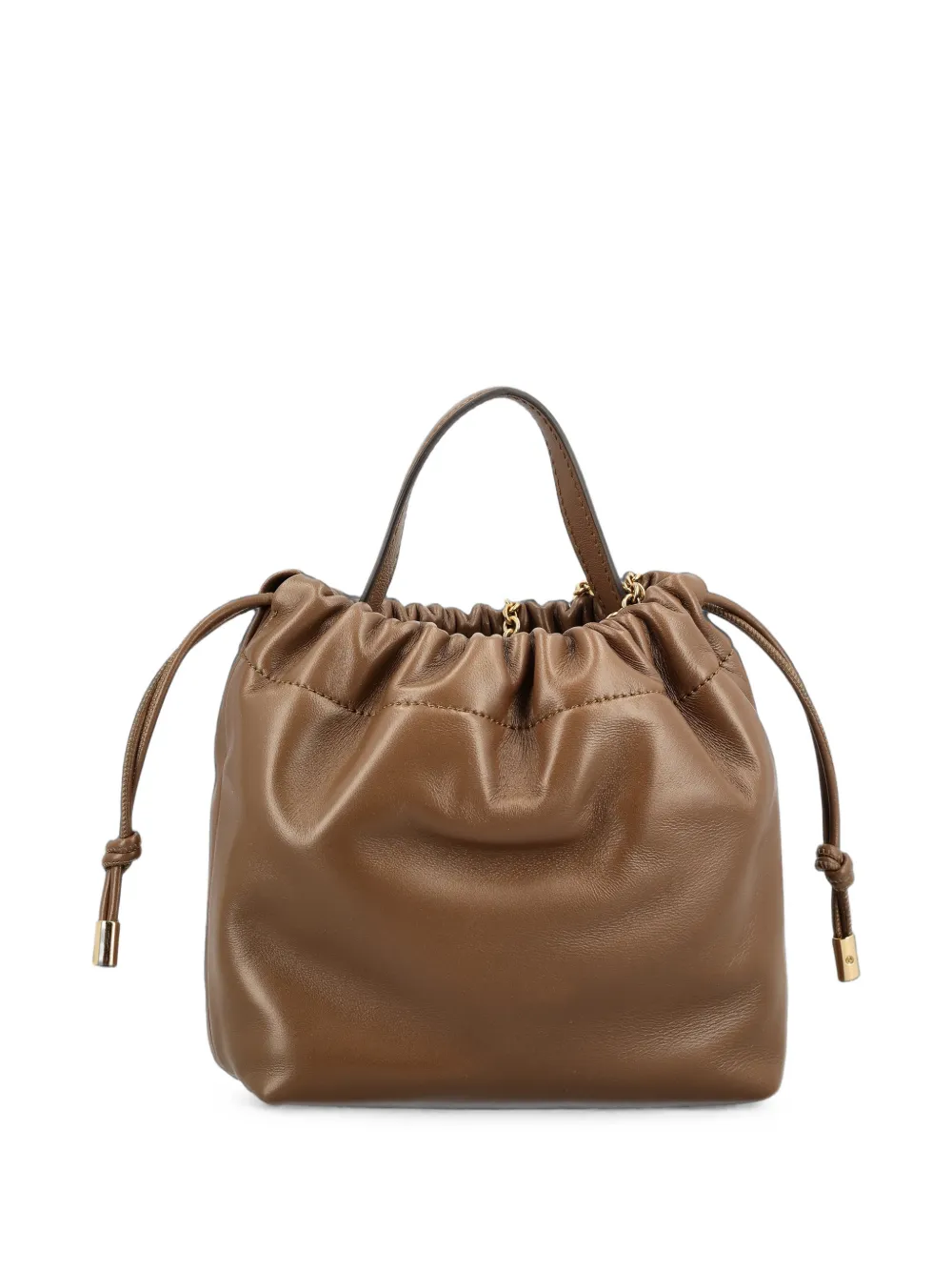 Chloé Icons mini-schoudertas met ketting van zacht leer Bruin