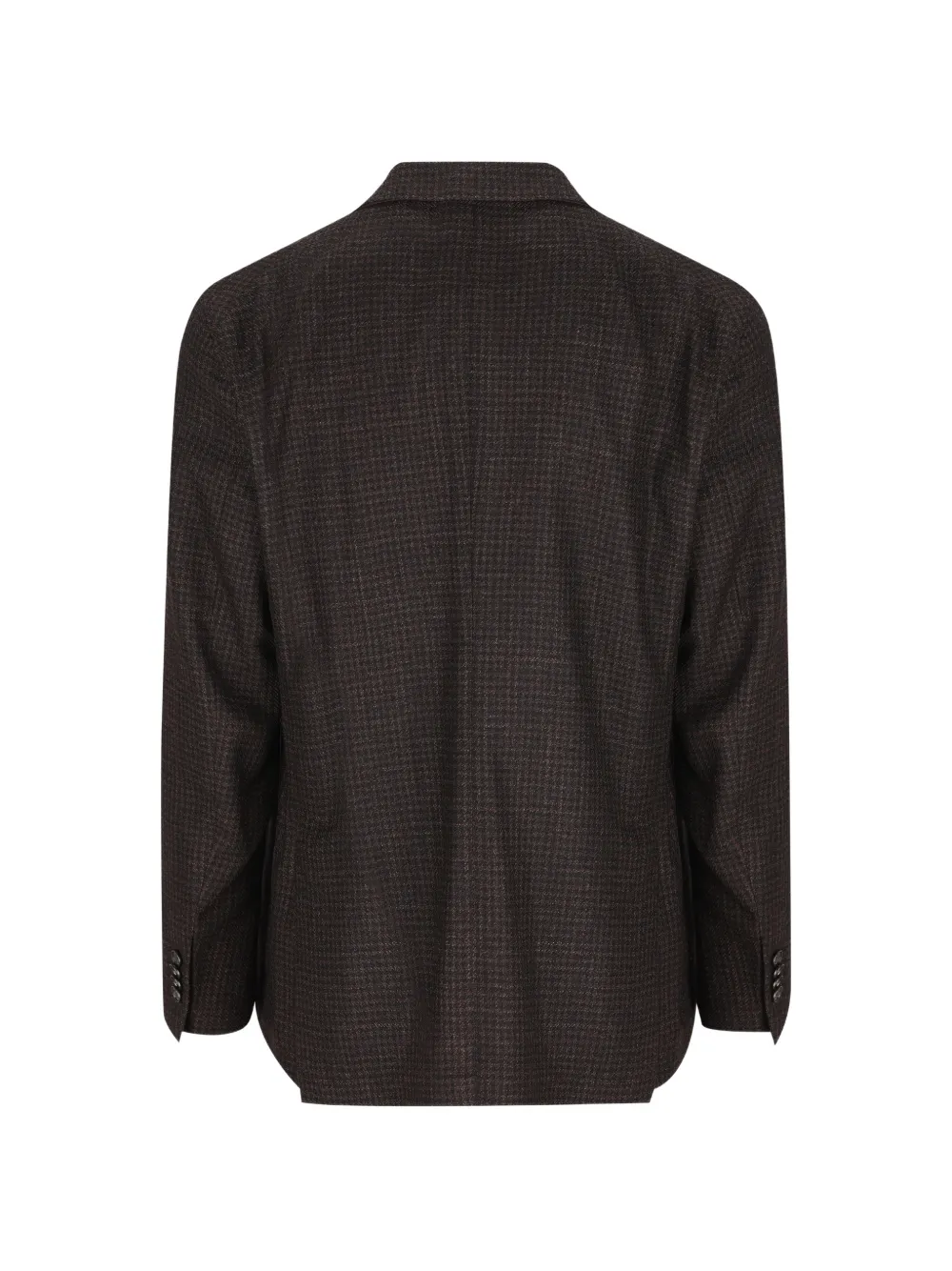 Tagliatore Geruit jack met dubbele rij knopen Bruin