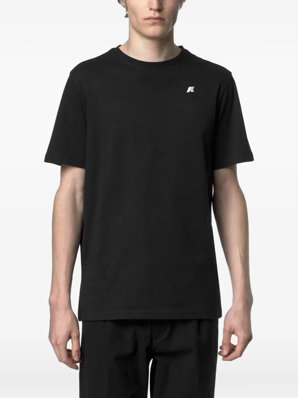 K-Way Odom T-shirt met logopatch Zwart