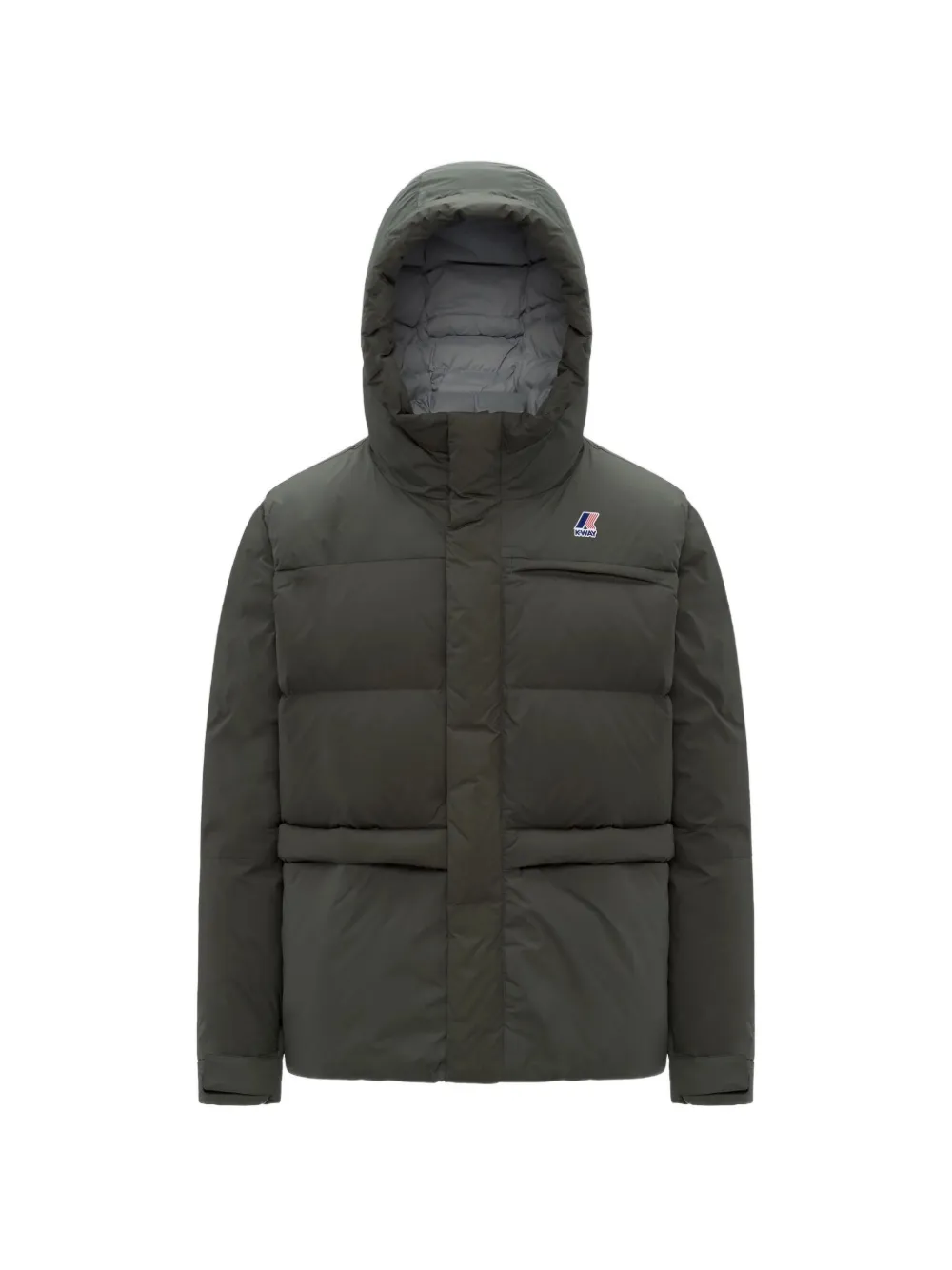 K-Way Le Vrai 4.0 Aurele Steppjacke mit Kapuze - Grün