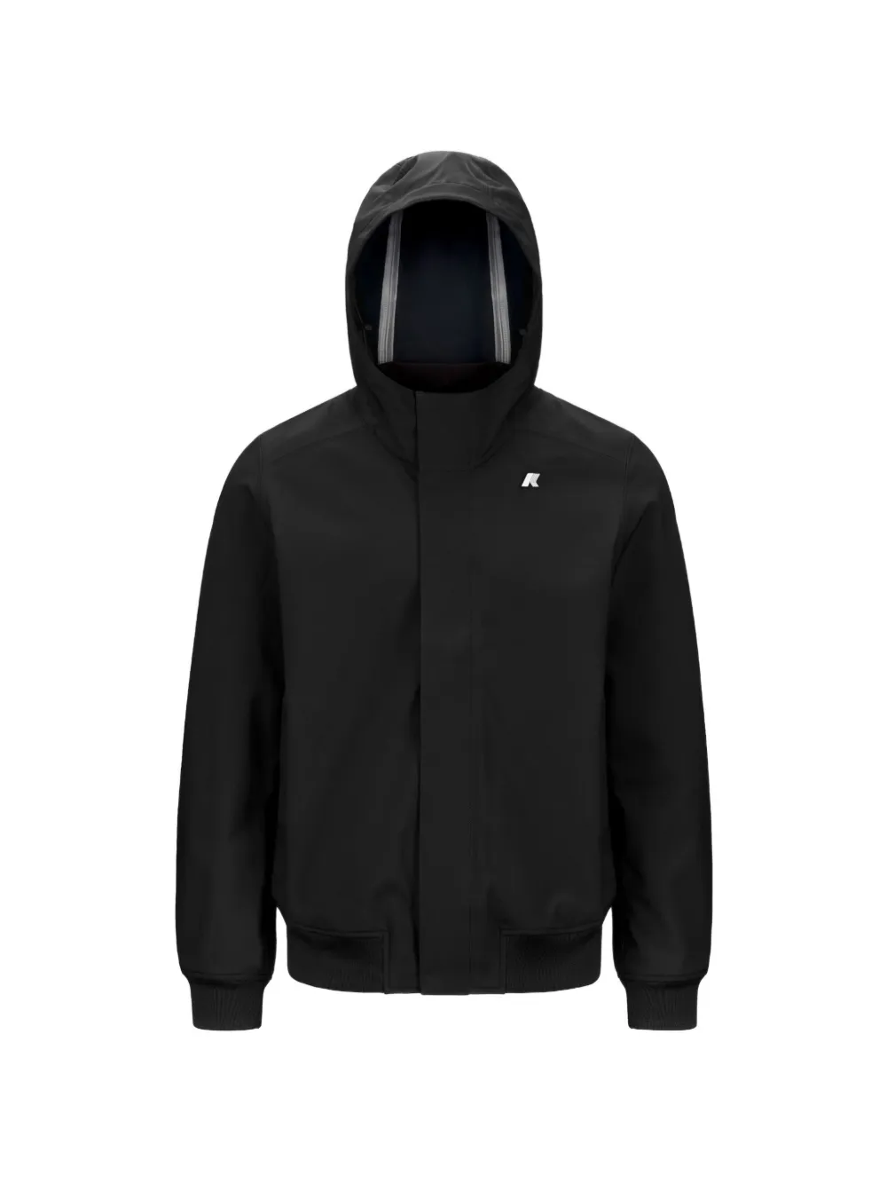 K-Way Giacca Joachim Bonded con cappuccio - Nero