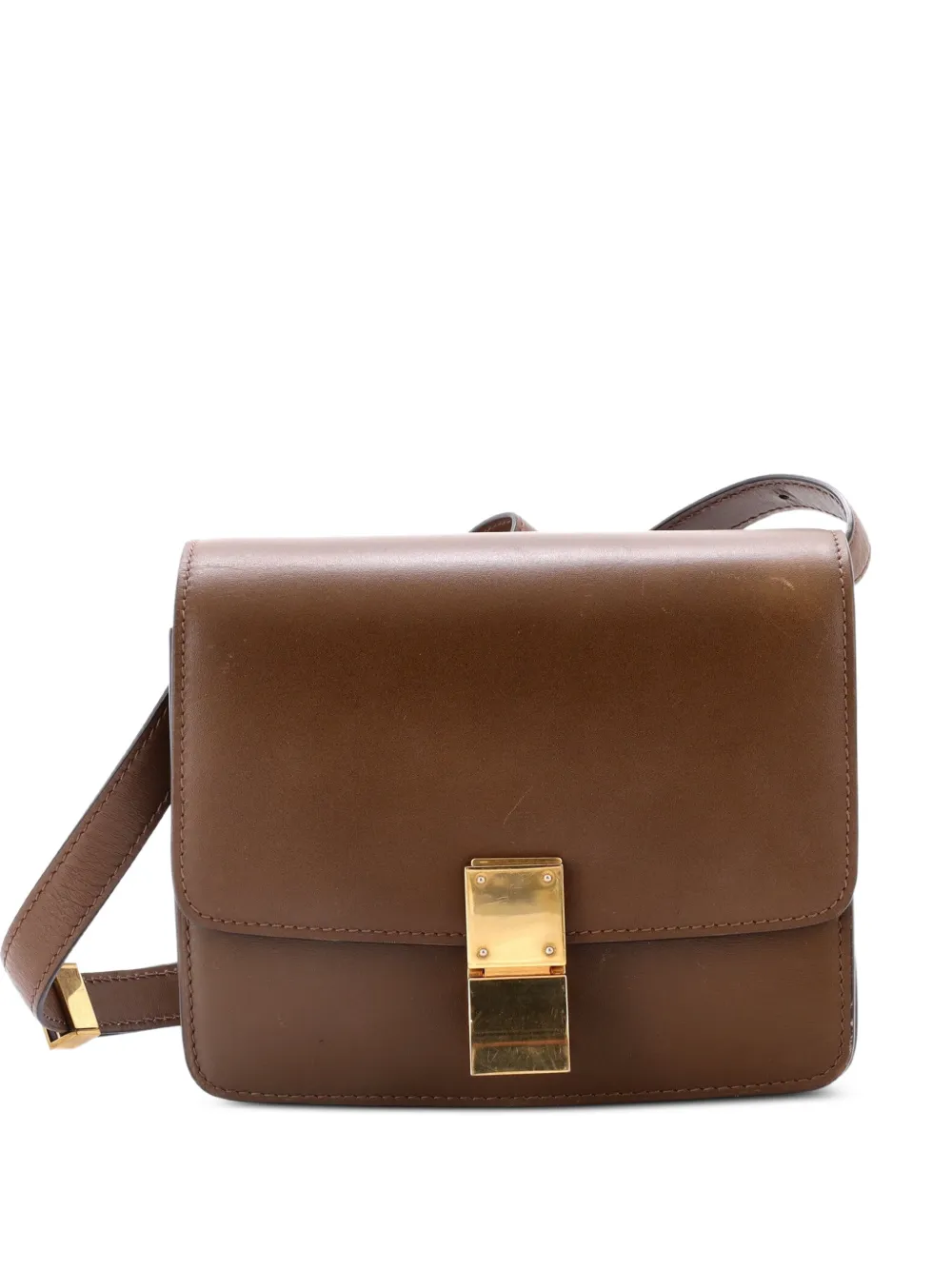 Celine Pre-Owned Classic Box Bag Smooth Leather Small crossbody bag - Marrone