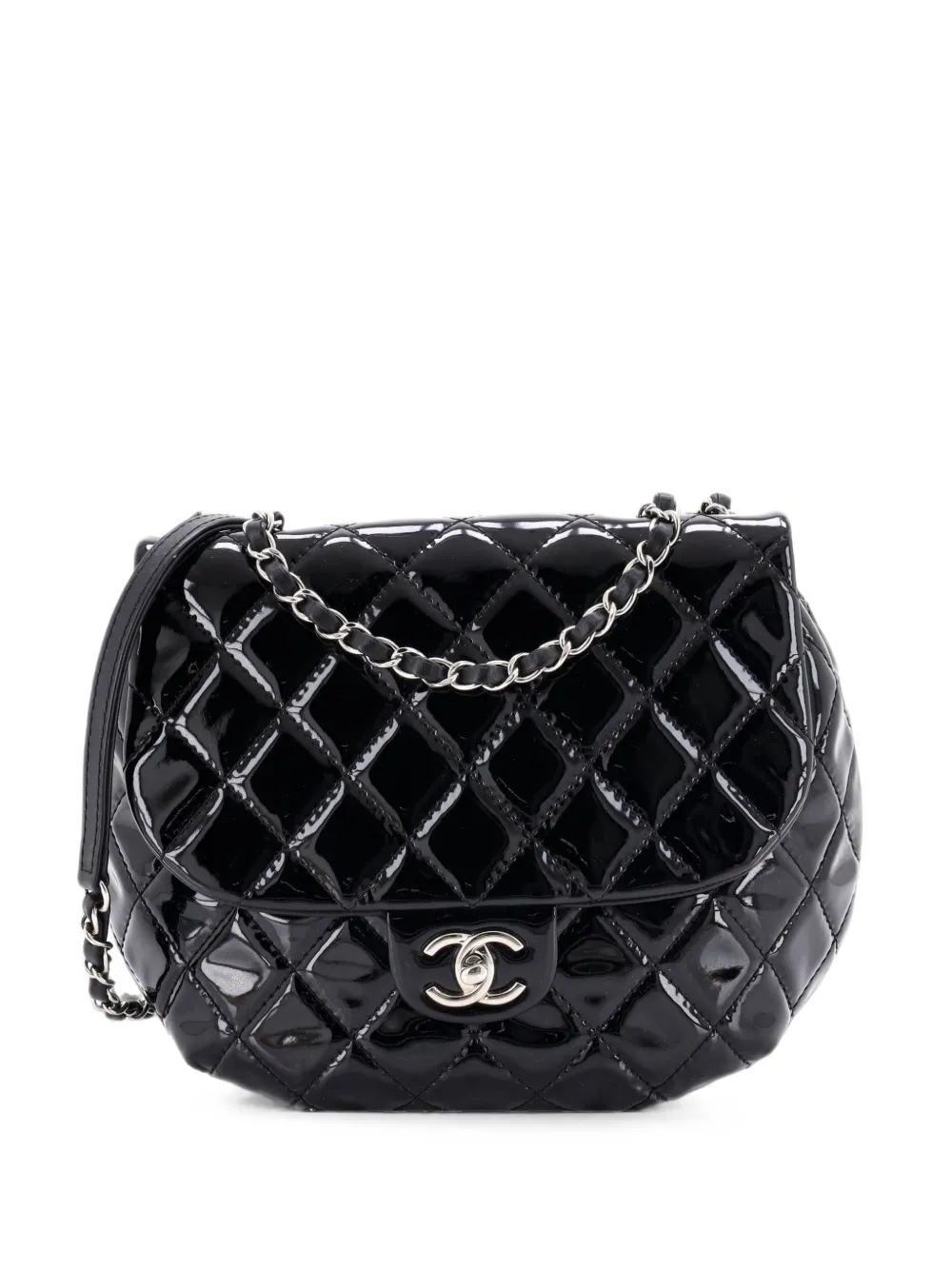 CHANEL Pre-Owned Dubai Messenger Bag Quilted Patent Medium crossbody bag - Schwarz