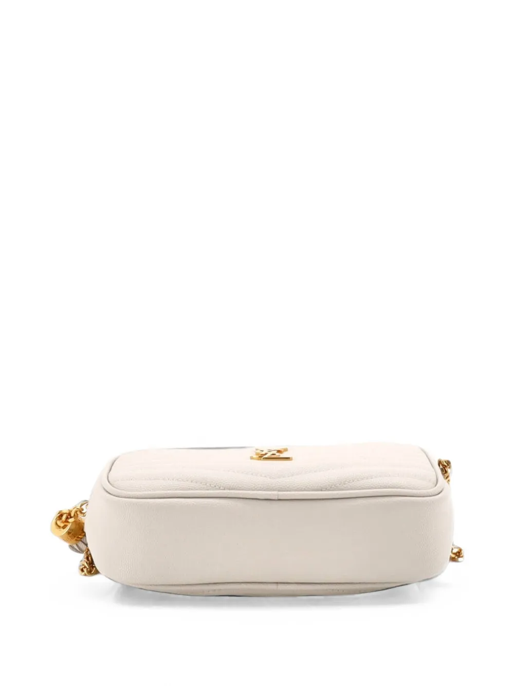 Saint Laurent Pre-Owned Lou Camera Bag Matelasse Chevron Leather Mini crossbody bag - Weiß