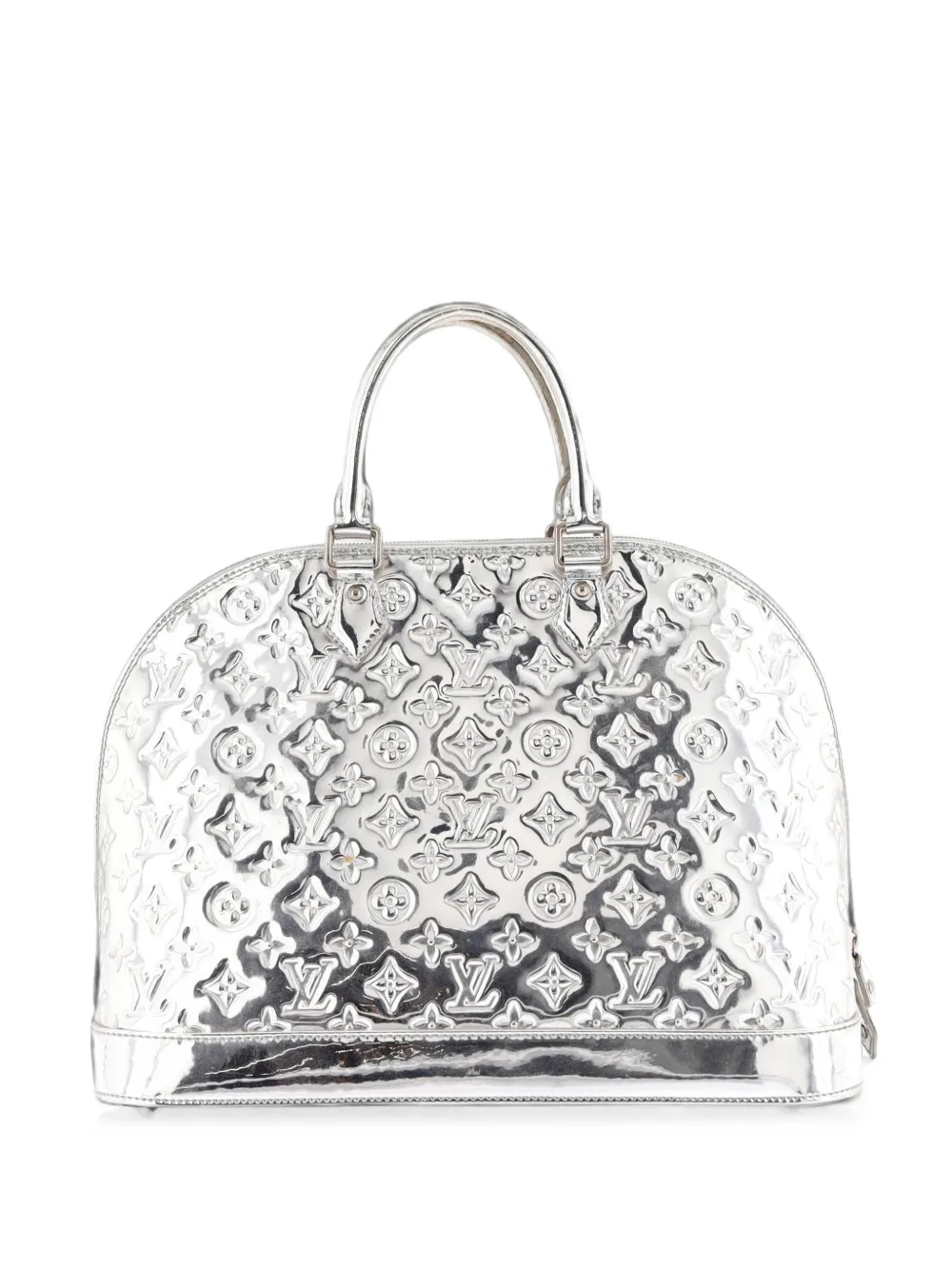 Louis Vuitton Pre-Owned Borsa a tracolla Alma GM in PVC Monogram Miroir - Argento