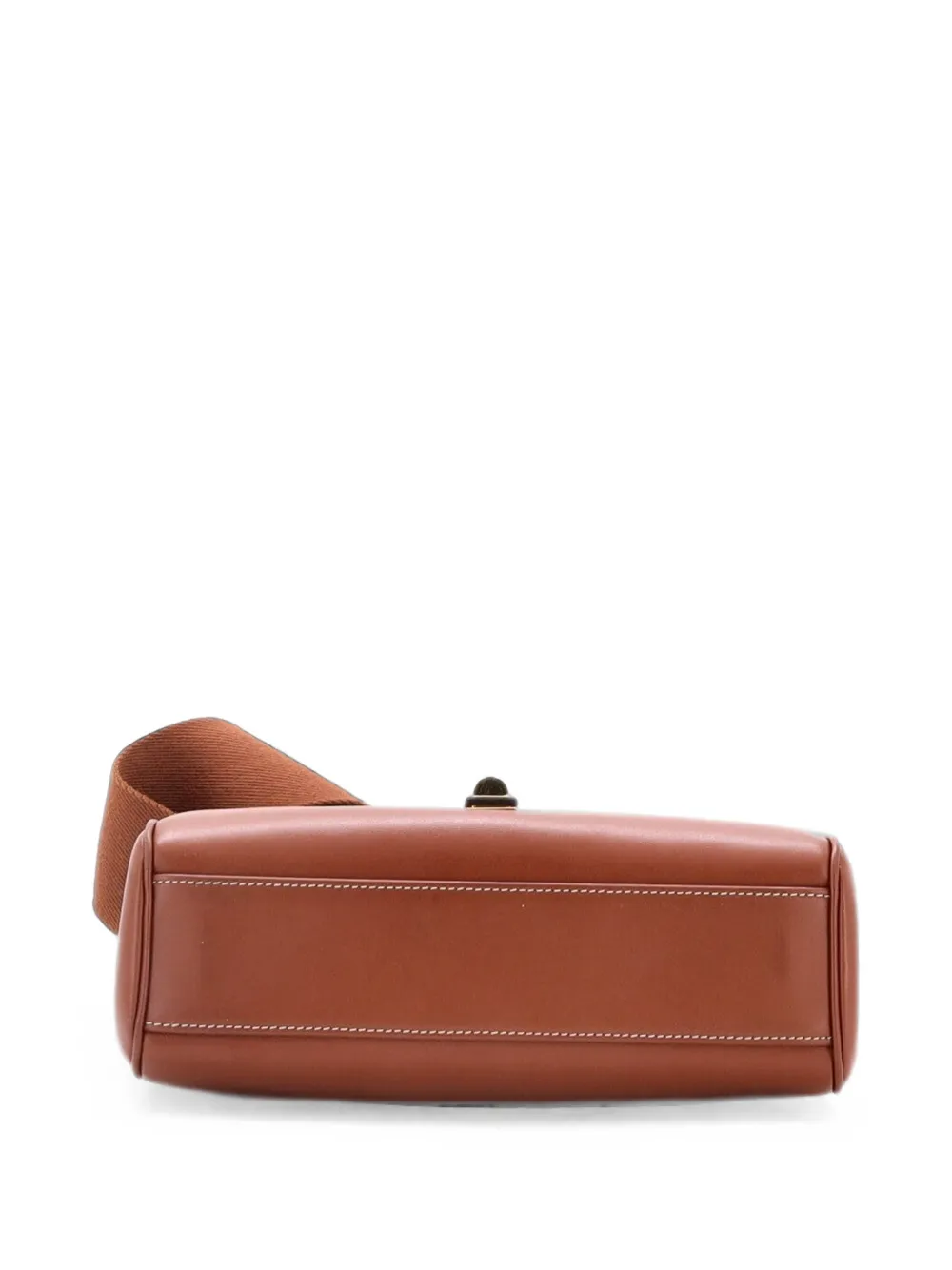 Pre-owned Celine Soft 16 Bag Smooth Calfskin Teen Shoulder Bag In Brown