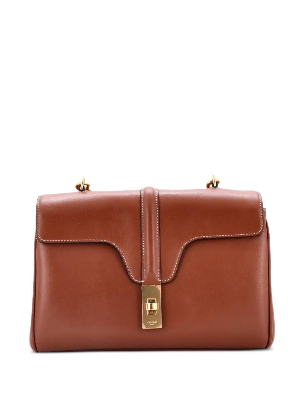 Celine Pre-Owned Soft 16 Bag Smooth Calfskin Teen shoulder bag - Marrone