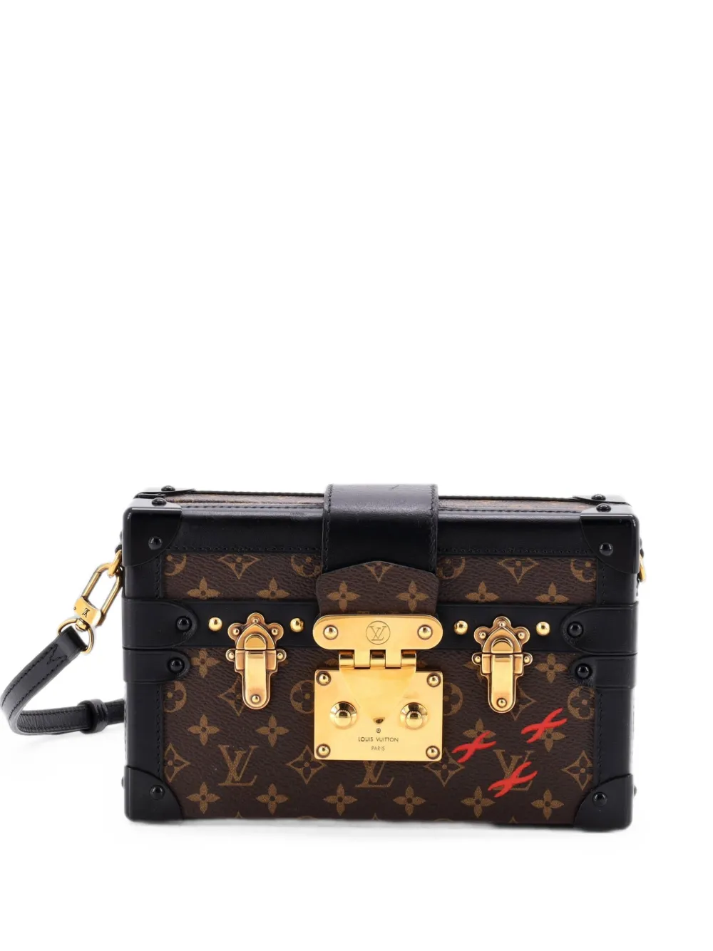 Louis Vuitton Pre-Owned Petite Malle Handbag Monogram Canvas clutch bag - Nero