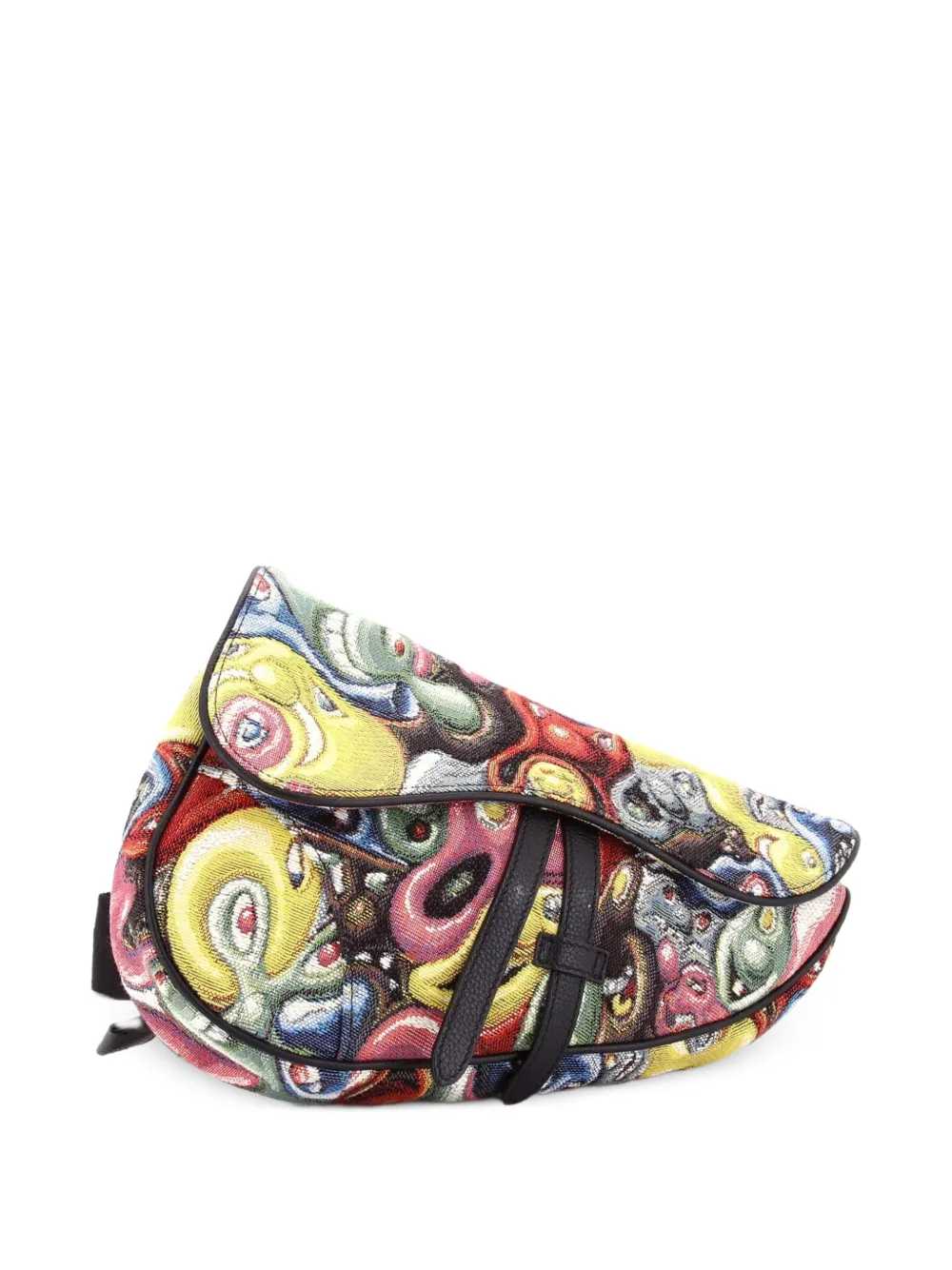 Christian Dior Pre-Owned Kenny Scharf Saddle Jacquard crossbody bag - Mehrfarbig