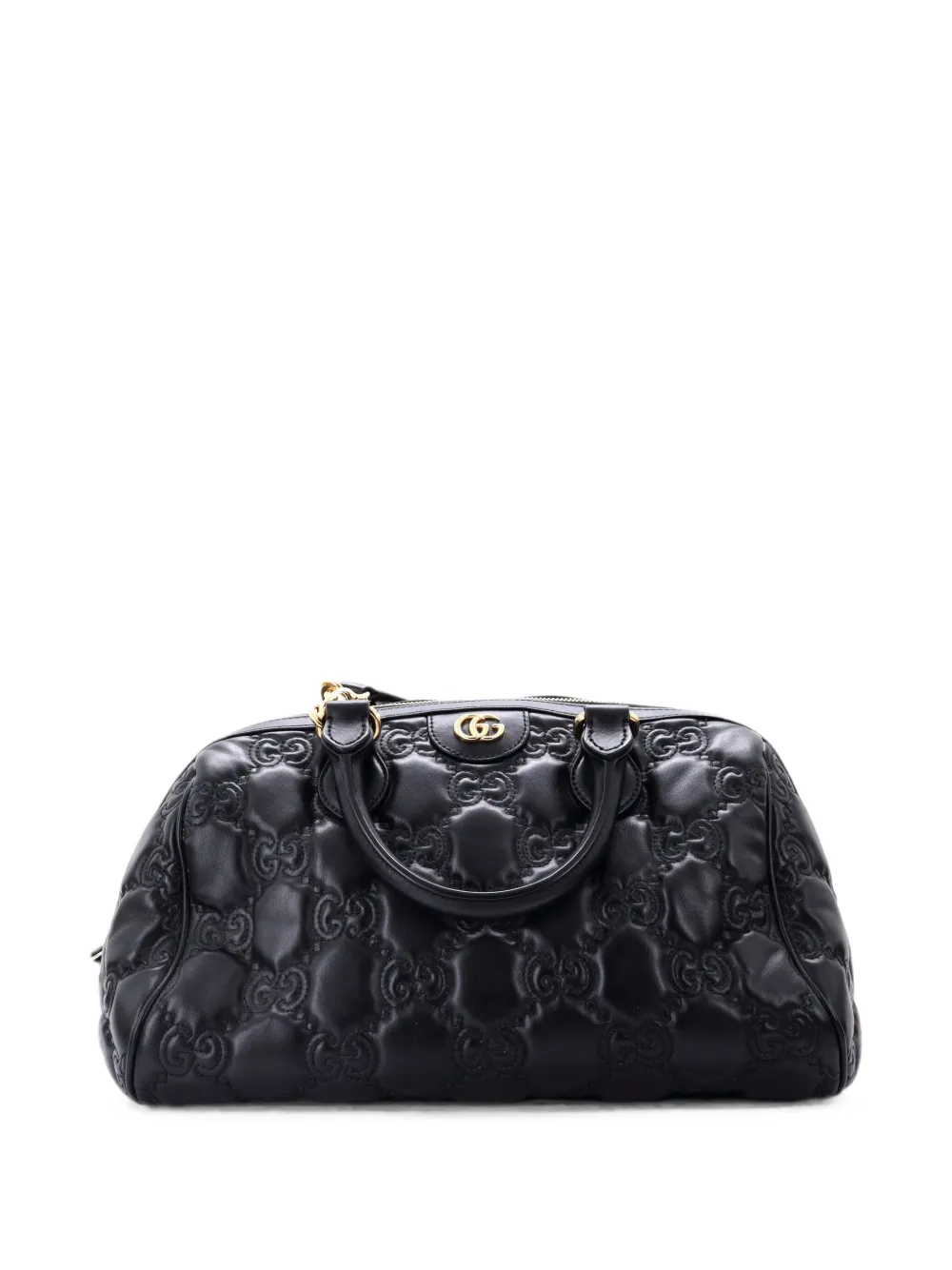 Gucci Pre-Owned Ophidia Convertible Boston Top Handle Bag GG Matelasse Leather Medium satchel - Schwarz