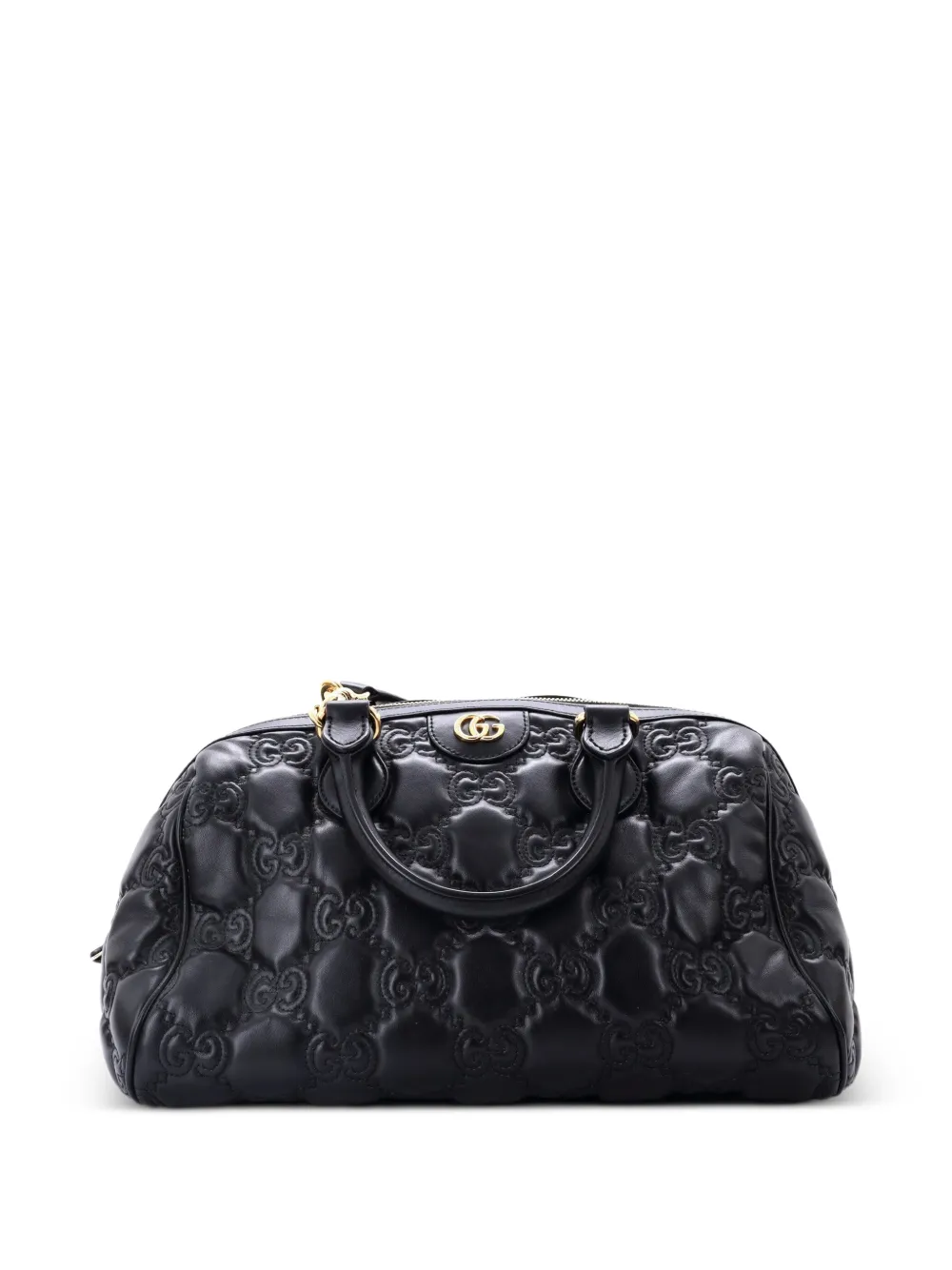 Gucci Pre-Owned Ophidia Convertible Boston Top Handle Bag GG Matelasse Leather Medium satchel - Nero