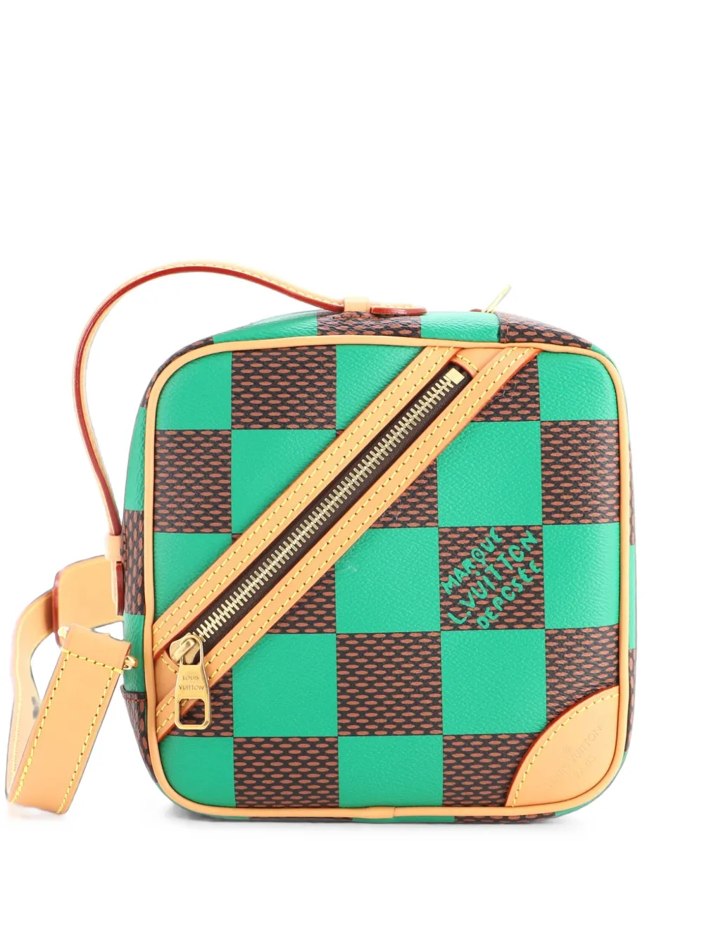Louis Vuitton Pre-Owned Chess Messenger Bag Damier Pop crossbody bag - Verde