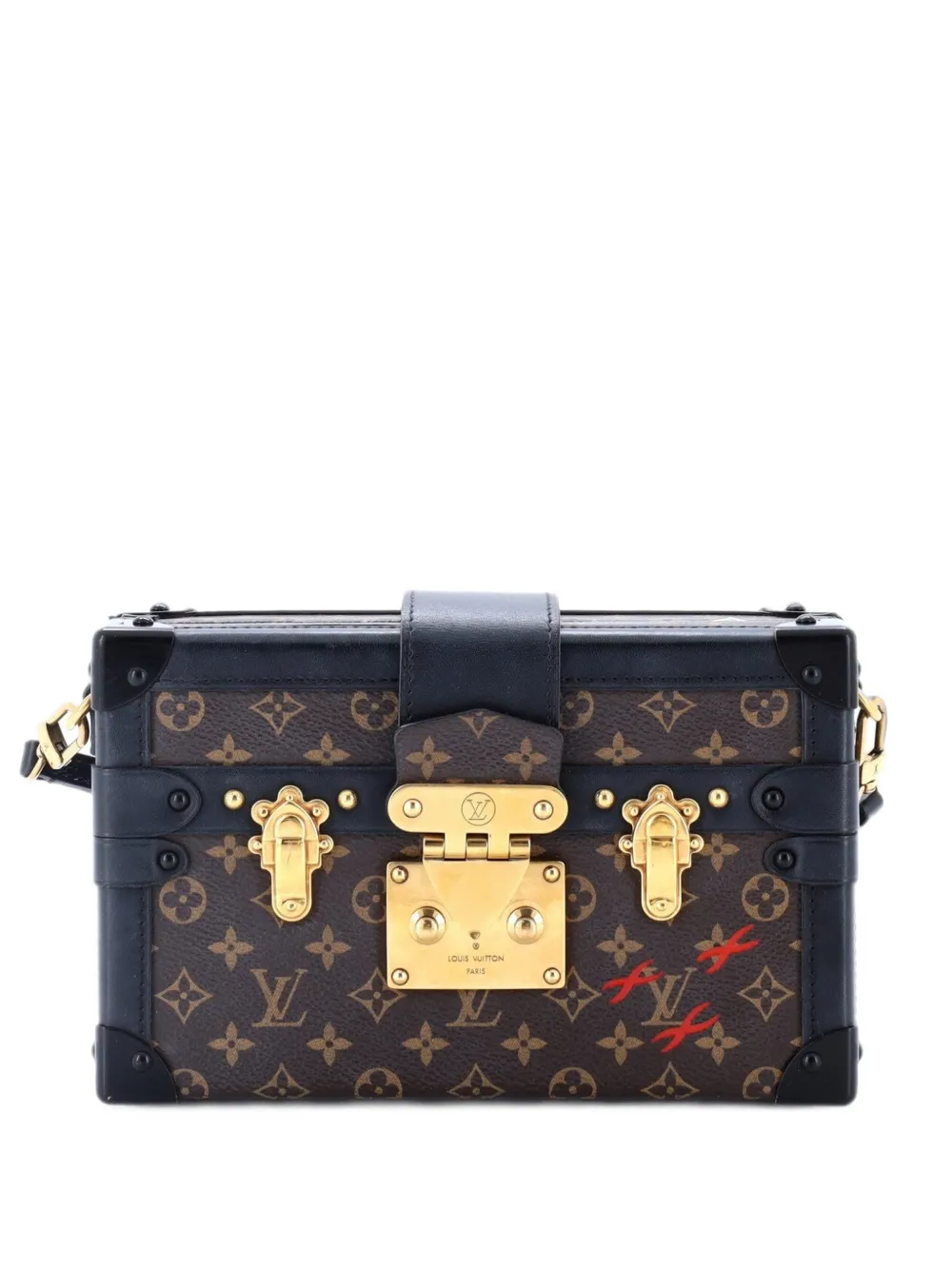Louis Vuitton Pre-Owned Petite Malle Handbag Monogram Canvas clutch bag - Braun