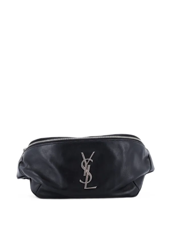 Saint Laurent Pre-Owned クラシック モノグラム レザー ベルトバッグ 