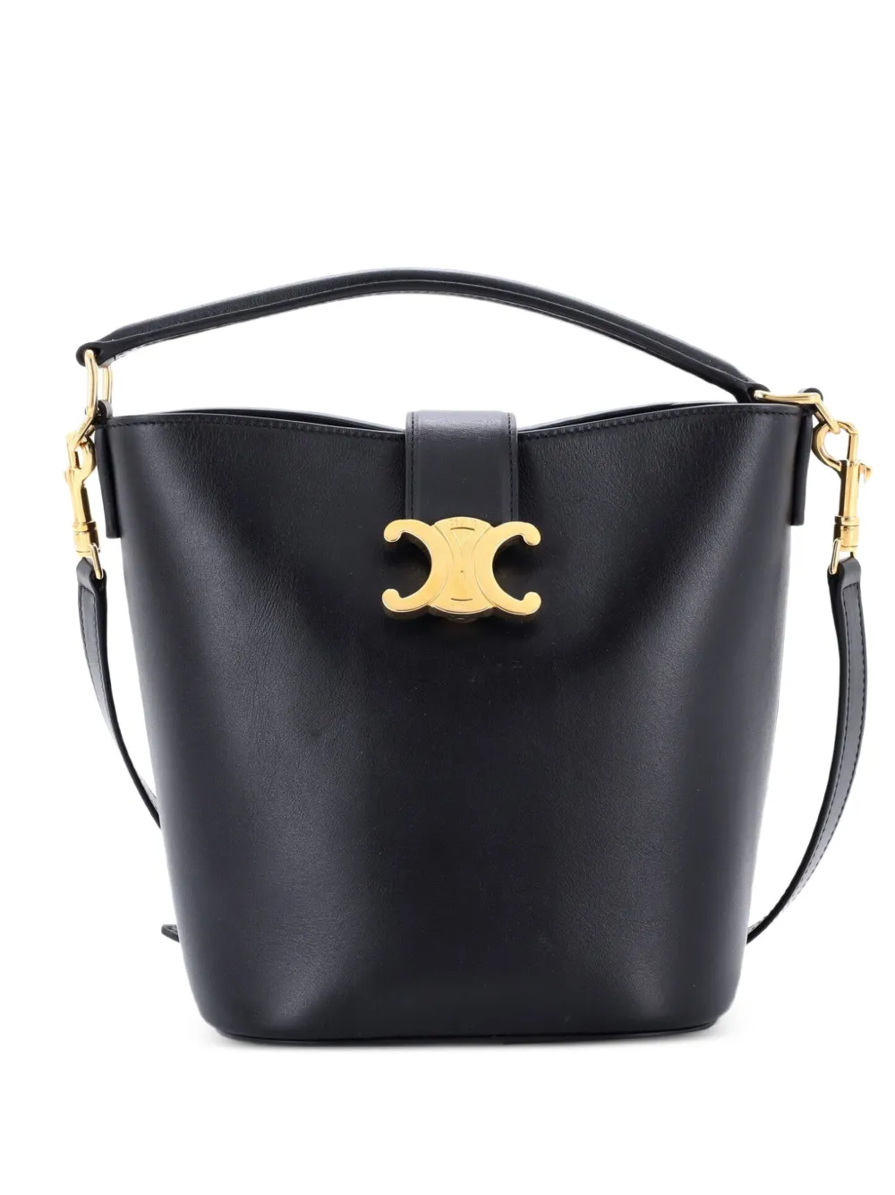 Celine Pre-Owned Louise Bag Leather Small bucket bag - Nero