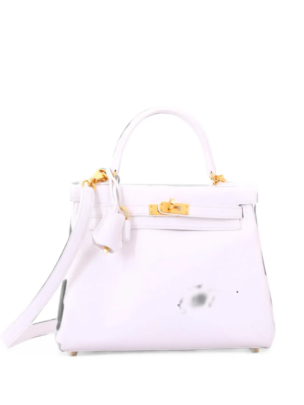 Hermès Pre-Owned Kelly Handbag White Swift with Gold Hardware 25 satchel - Weiß