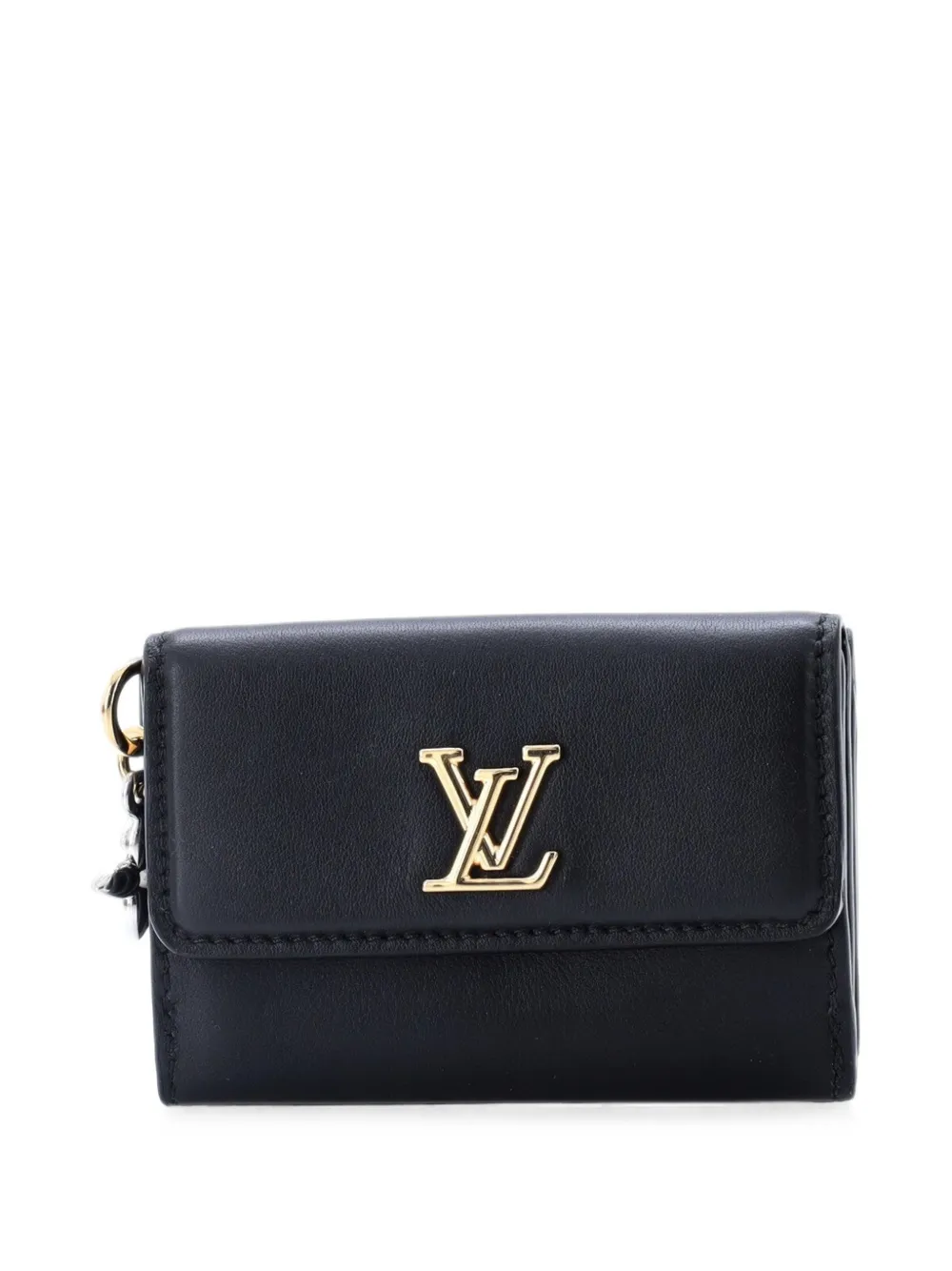 Louis Vuitton Pre-Owned LV Bloom Trifold Wallet Leather Mini small wallets - Nero
