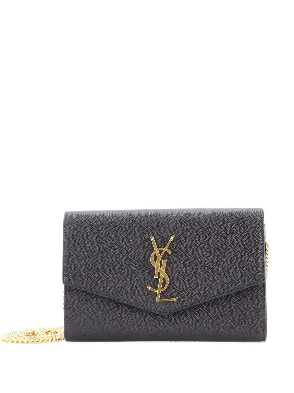 Saint Laurent Pre-Owned Uptown Chain Wallet Leather crossbody bag - Schwarz