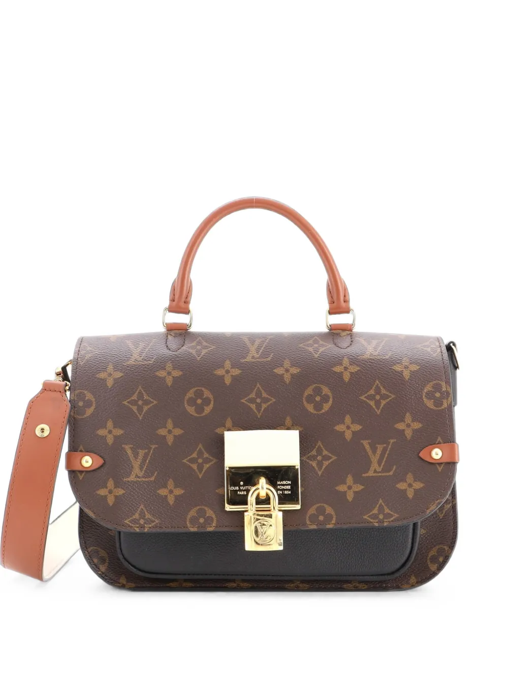 Louis Vuitton Pre-Owned Vaugirard Handbag Monogram Canvas with Leather satchel - Schwarz