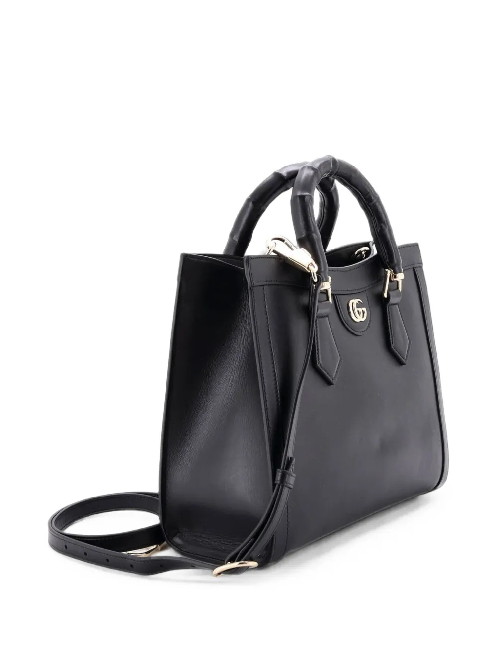 Gucci Pre-Owned Diana NM Bamboo Handle Leather Small tote bag - Schwarz