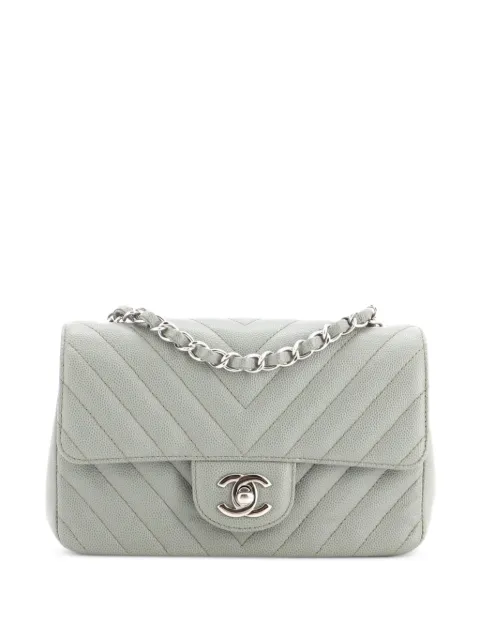 CHANEL Pre-Owned Classic Single Flap Bag Chevron Lambskin Mini shoulder bag