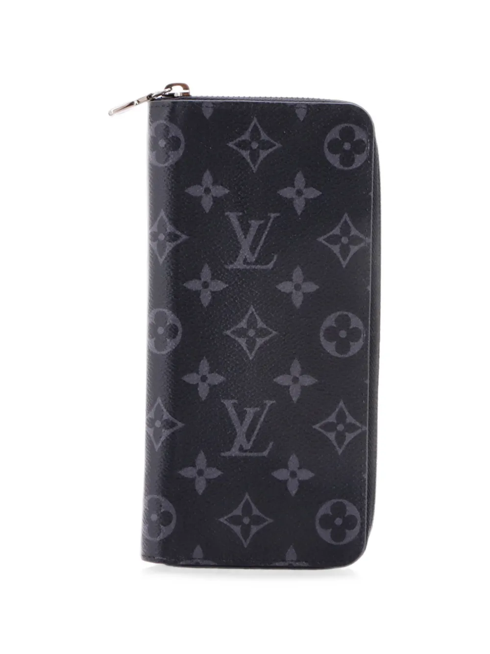 Louis Vuitton Pre-Owned Zippy Wallet Monogram Eclipse Canvas Vertical small wallets - Schwarz