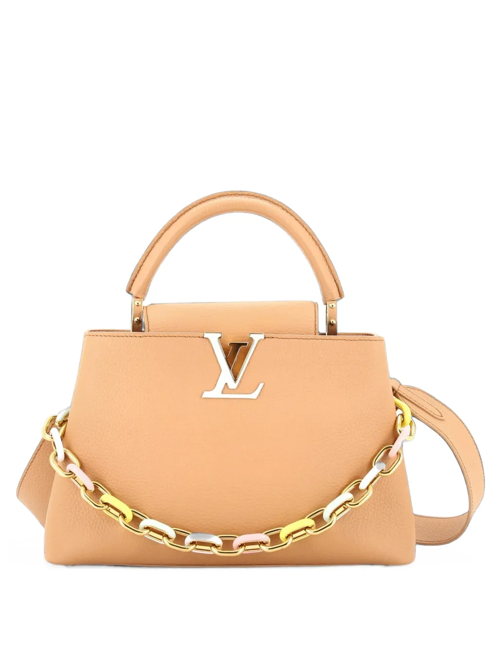 Louis Vuitton Pre-Owned Capucines Resin Chain Bag Leather MM shoulder bag - Toni neutri