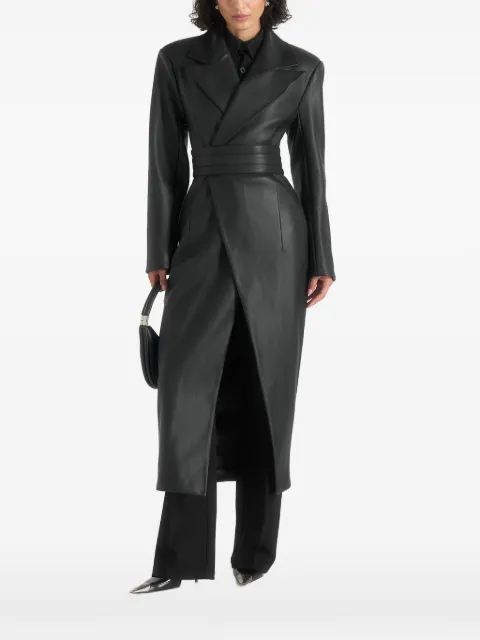 Manière De Voir Esma レザーアシンメトリーコート