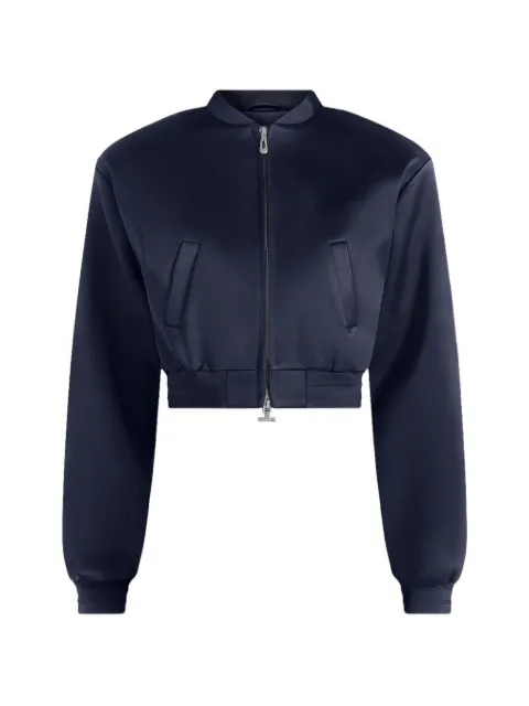 Manière De Voir chamarra bomber Monique de satén con hombros anchos